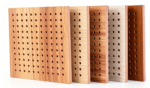 Wooden perforated decorative sound absorbing wall panels acoustic board for theater