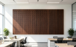 Wooden perforated decorative sound absorbing wall panels acoustic board for theater - 图片 3
