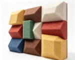 3D Polyester acoustic panel sound absorbing wall panels for office space - 图片 4