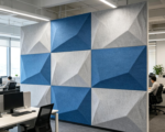 3D Polyester acoustic panel sound absorbing wall panels for office space - 图片 2