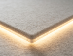 Polyester fiber LED lighting acoustic ceiling panels for acoustic treatment - 图片 3