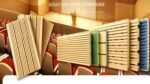 Grooved Wooden acoustic panel sound absorbing wall panels