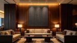 Decorative perforated polyester fiber panel sound absorbing wall panels for office - 图片 5