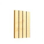 Grooved Wooden Panels For Piano Room