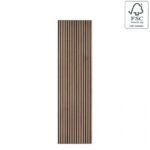 Rustic Walnut Wood Slat Wall Panel