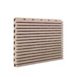 Wood Grooved Acoustic Panels for High-Performance