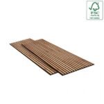 Acoustic Wood Slat Wall Panels Enhance Decor