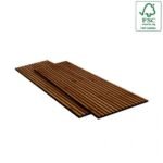 Natural Overture Slatted Oak Wall Panels