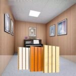 Grooved Wooden Panels For Piano Room - 图片 2
