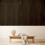 Smoked Oak Vertical Wood Slat Panels - 图片 2