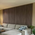 Rustic Walnut Wood Slat Wall Panel - 图片 2