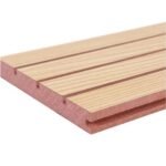 Grooved Wooden acoustic panel sound absorbing wall panels - 图片 4